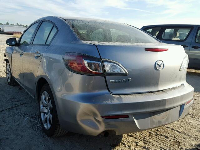 JM1BL1TF8D1847242 - 2013 MAZDA 3 I SILVER photo 3