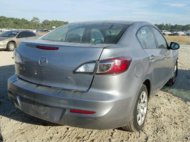 JM1BL1TF8D1847242 - 2013 MAZDA 3 I SILVER photo 4