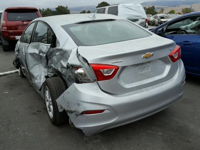 1G1BE5SM0H7104345 - 2017 CHEVROLET CRUZE LT GRAY photo 3