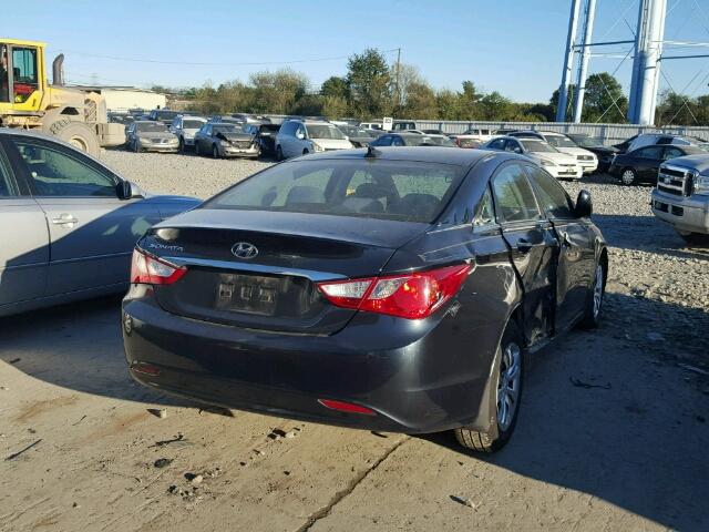 5NPEB4AC5CH493035 - 2012 HYUNDAI SONATA GLS BLUE photo 4