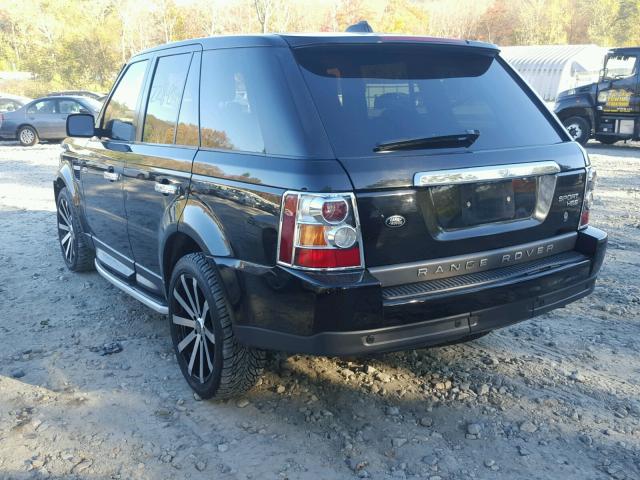 SALSF25426A949723 - 2006 LAND ROVER RANGE ROVE BLACK photo 3