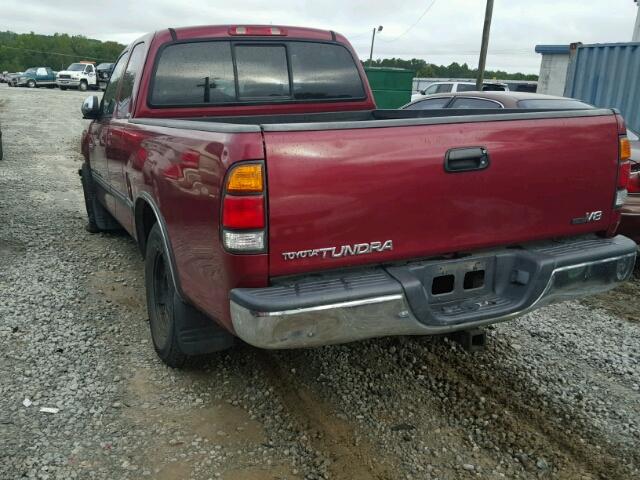 5TBRT34142S307618 - 2002 TOYOTA TUNDRA ACC RED photo 3