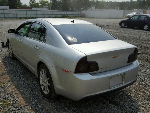 1G1ZE5E14BF390651 - 2011 CHEVROLET MALIBU LTZ ვერცხლისფერი ფოტო 3