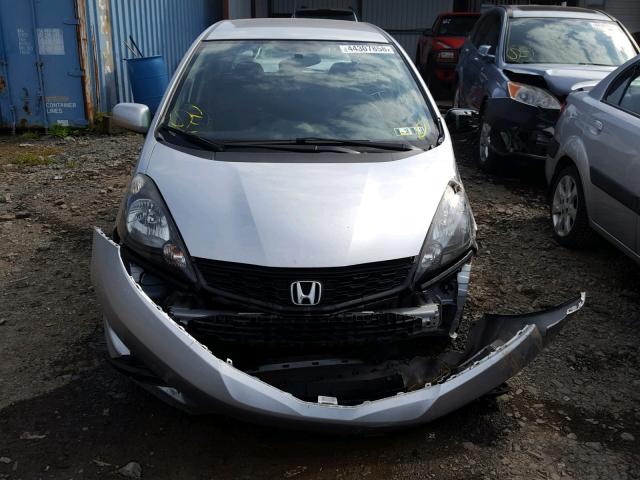 JHMGE8H58DC059685 - 2013 HONDA FIT SPORT SILVER photo 9