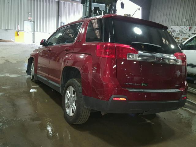 2GKFLVEK7F6146229 - 2015 GMC TERRAIN SL MAROON photo 3