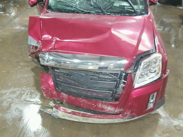 2GKFLVEK7F6146229 - 2015 GMC TERRAIN SL MAROON photo 7