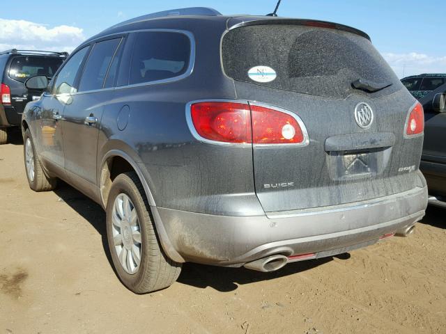 5GAKVBED0BJ176014 - 2011 BUICK ENCLAVE CX GRAY photo 3