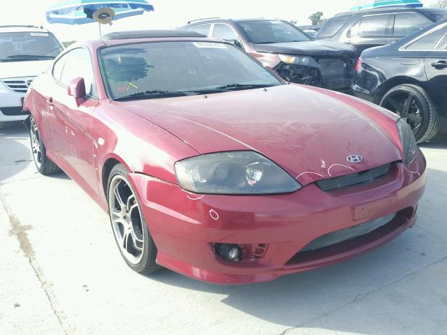 KMHHN65F76U198576 - 2006 HYUNDAI TIBURON BURGUNDY photo 1