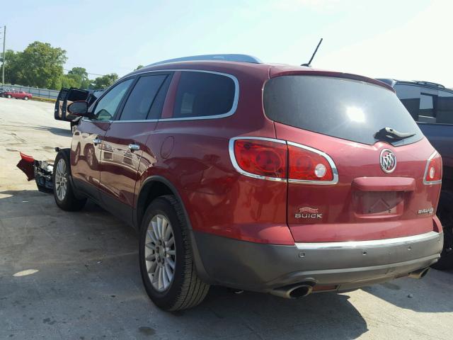 5GAKVCED7CJ307656 - 2012 BUICK ENCLAVE RED photo 3