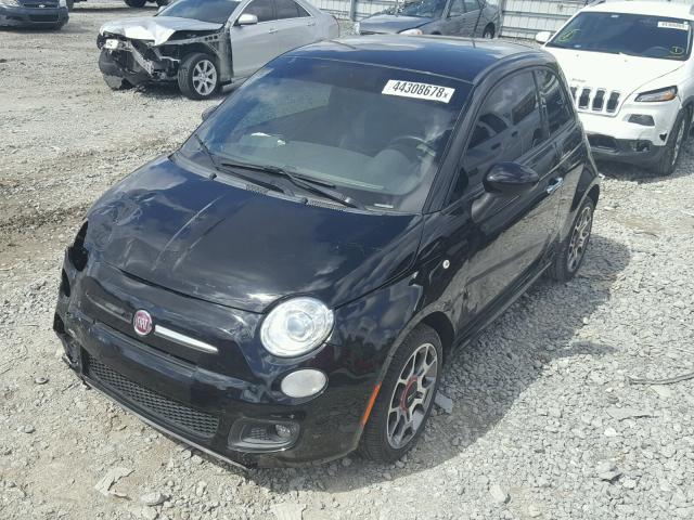 3C3CFFBR6FT550619 - 2015 FIAT 500 SPORT BLACK photo 2