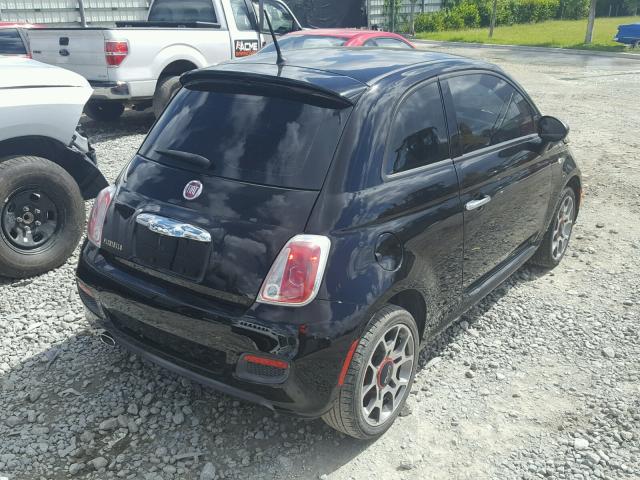 3C3CFFBR6FT550619 - 2015 FIAT 500 SPORT BLACK photo 4