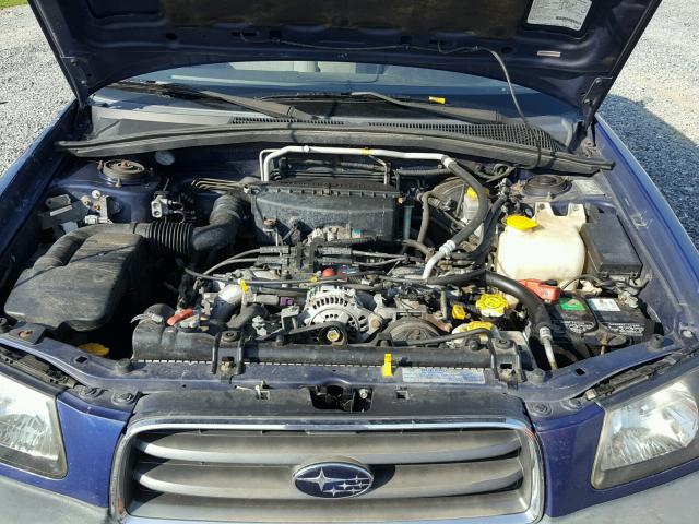 JF1SG63643H743389 - 2003 SUBARU FORESTER 2 BLUE photo 7