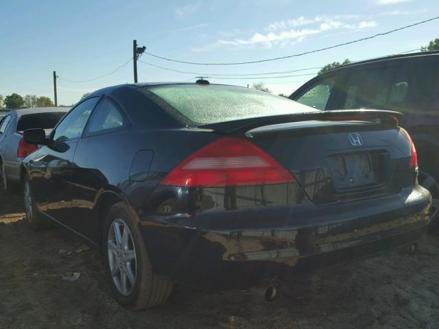 1HGCM82644A016253 - 2004 HONDA ACCORD BLACK photo 3