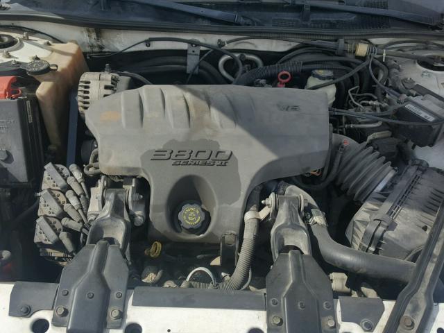 1G2WP52K41F172049 - 2001 PONTIAC GRAND PRIX Білий фото 7