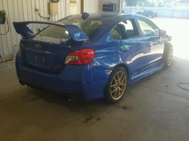 JF1VA2W69F9800106 - 2015 SUBARU WRX STI BLUE photo 4