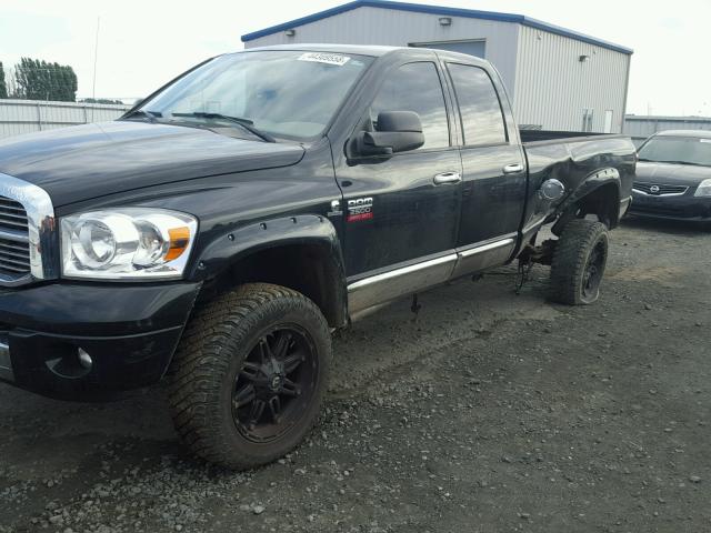3D7KS28A38G178090 - 2008 DODGE RAM 2500 S BLACK photo 2