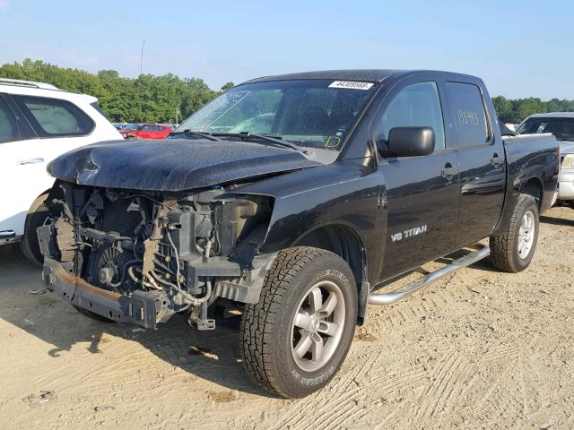 1N6AA07C28N334379 - 2008 NISSAN TITAN XE BLACK photo 2