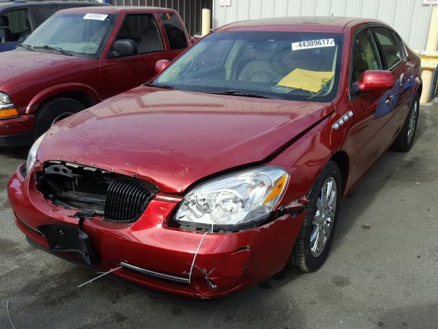 1G4HE57Y07U160682 - 2007 BUICK LUCERNE CX RED photo 2