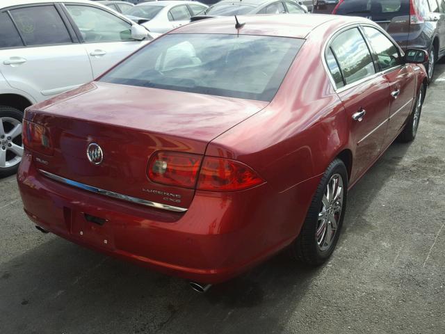 1G4HE57Y07U160682 - 2007 BUICK LUCERNE CX RED photo 4