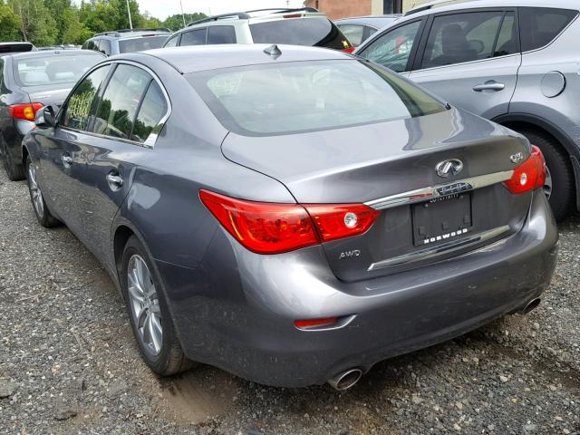 JN1EV7AR2GM341029 - 2016 INFINITI Q50 PREMIU GRAY photo 3