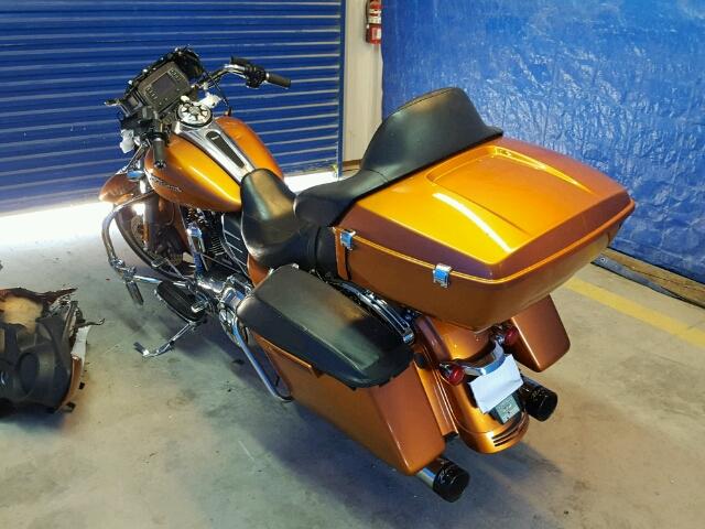 1HD1KBM18EB601888 - 2014 HARLEY-DAVIDSON FLHX STREE ORANGE photo 3