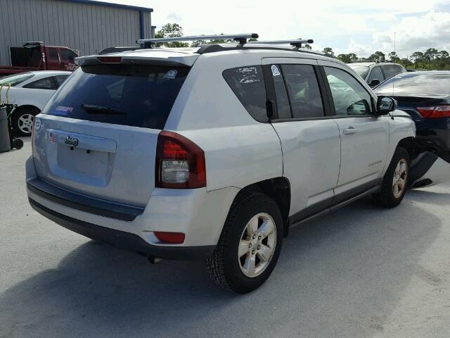1C4NJCBA1ED552407 - 2014 JEEP COMPASS SP SILVER photo 4