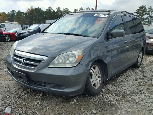 5FNRL38787B447494 - 2007 HONDA ODYSSEY EX GREEN photo 2