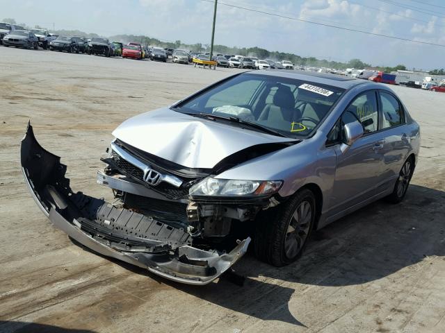 2HGFA1F95BH522836 - 2011 HONDA CIVIC EXL ვერცხლისფერი ფოტო 2