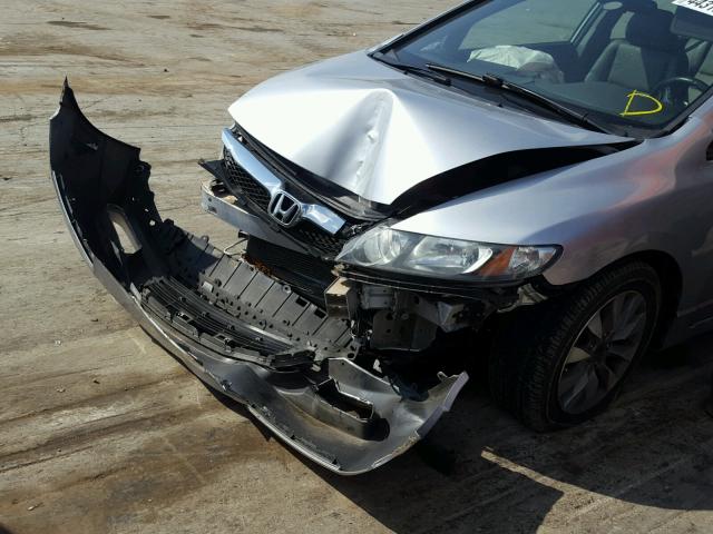 2HGFA1F95BH522836 - 2011 HONDA CIVIC EXL ვერცხლისფერი ფოტო 9