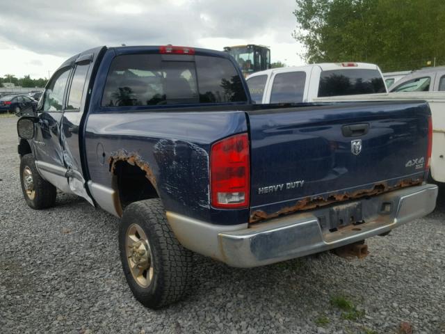 3D7KS28D86G148882 - 2006 DODGE RAM 2500 S BLUE photo 3