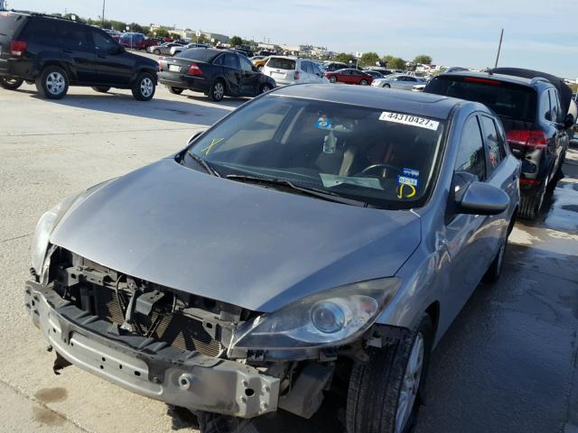 JM1BL1M72C1594750 - 2012 MAZDA 3 I GRAY photo 2