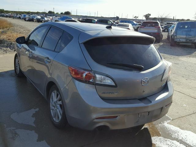 JM1BL1M72C1594750 - 2012 MAZDA 3 I GRAY photo 3