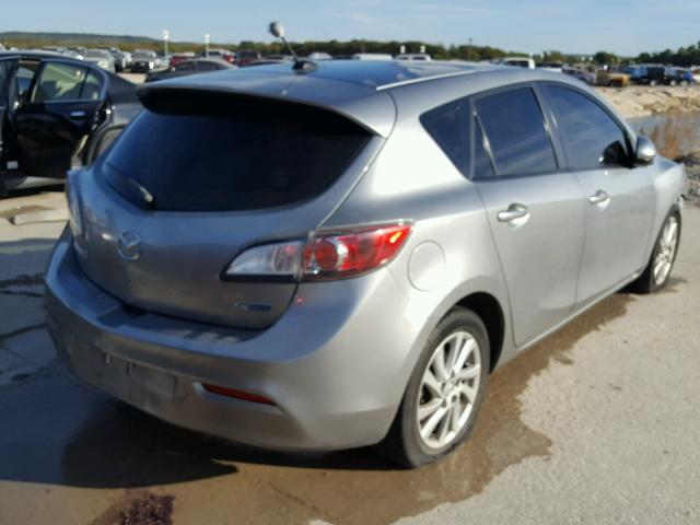 JM1BL1M72C1594750 - 2012 MAZDA 3 I GRAY photo 4