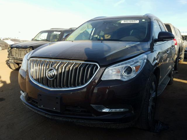 5GAKVCKD9HJ203603 - 2017 BUICK ENCLAVE BROWN photo 2