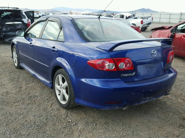 1YVHP80D955M11160 - 2005 MAZDA 6 S BLUE photo 3