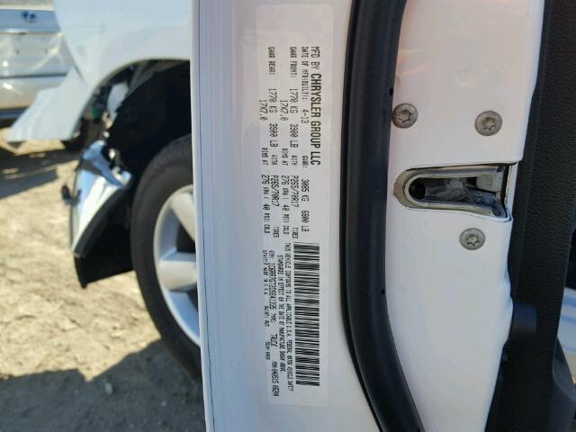 1C6RR7GT2DS641335 - 2013 RAM 1500 WHITE photo 10