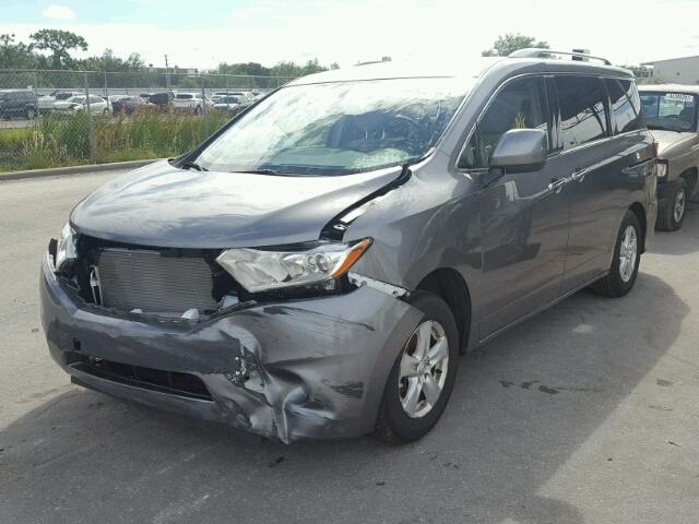 JN8AE2KP3H9165970 - 2017 NISSAN QUEST GRAY photo 2