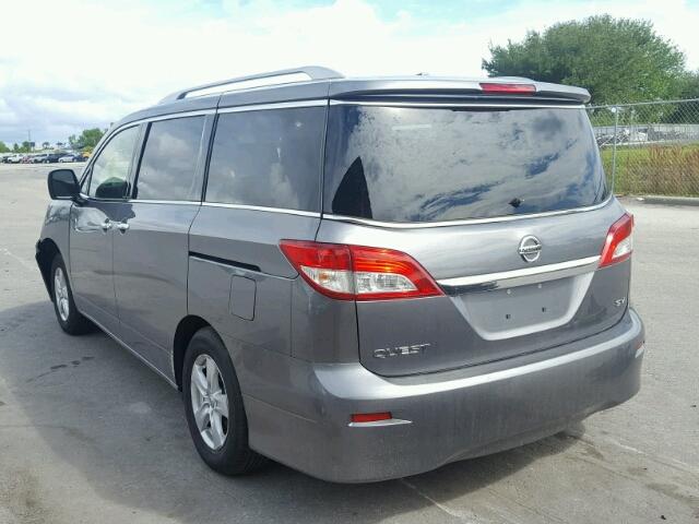 JN8AE2KP3H9165970 - 2017 NISSAN QUEST GRAY photo 3