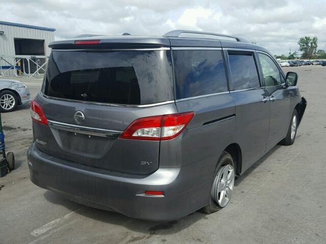 JN8AE2KP3H9165970 - 2017 NISSAN QUEST GRAY photo 4