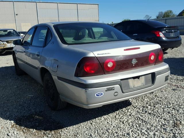 2G1WF52E239110629 - 2003 CHEVROLET IMPALA SILVER photo 3