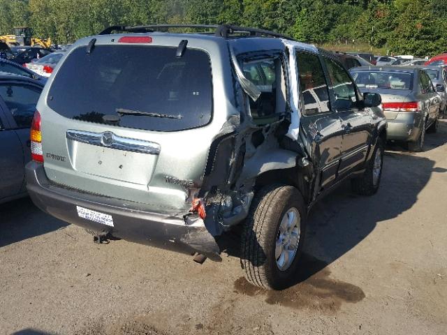 4F2CZ96134KM32664 - 2004 MAZDA TRIBUTE ES 绿色 照片 4