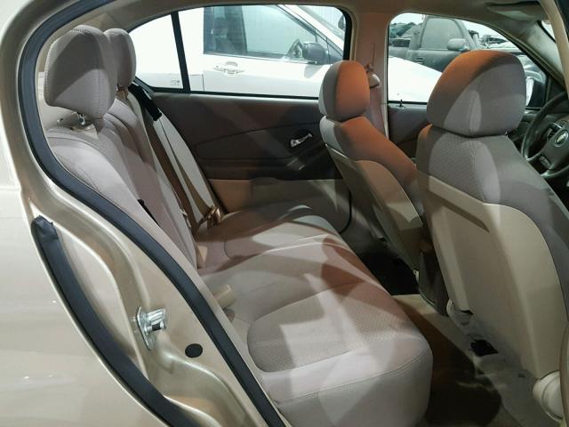 1G1ZS58F97F311255 - 2007 CHEVROLET MALIBU LS ოქროსფერი ფოტო 6