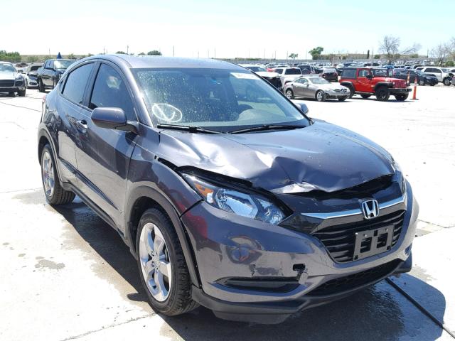 3CZRU5H39HG703721 - 2017 HONDA HR-V LX GRAY photo 1