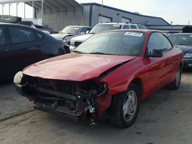 3FAFP113X1R158096 - 2001 FORD ESCORT ZX2 RED photo 2