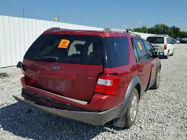 1FMZK02136GA38762 - 2006 FORD FREESTYLE RED photo 4