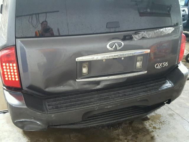 5N3AA08C14N803511 - 2004 INFINITI QX56 GRAY photo 9