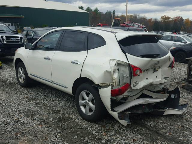 JN8AS5MV8DW662921 - 2013 NISSAN ROGUE S WHITE photo 3