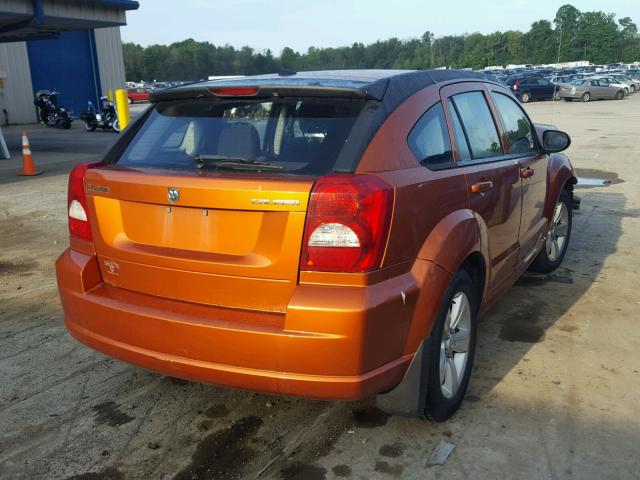 1B3CB3HA1BD261902 - 2011 DODGE CALIBER MA ORANGE photo 4