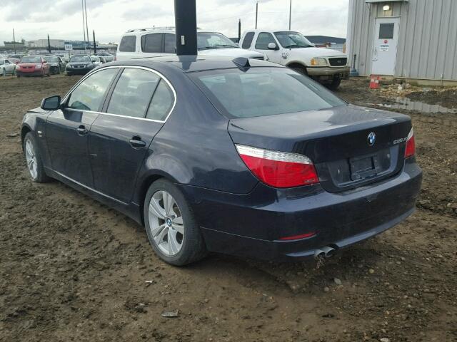 WBANV1C5XAC388999 - 2010 BMW 528 XI BLACK photo 3