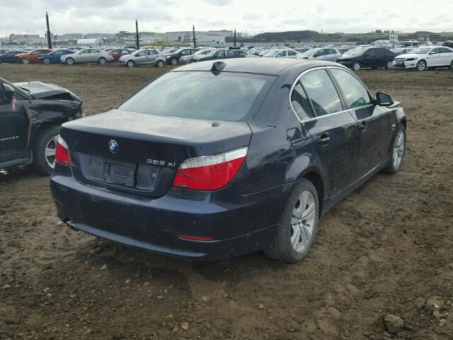 WBANV1C5XAC388999 - 2010 BMW 528 XI BLACK photo 4